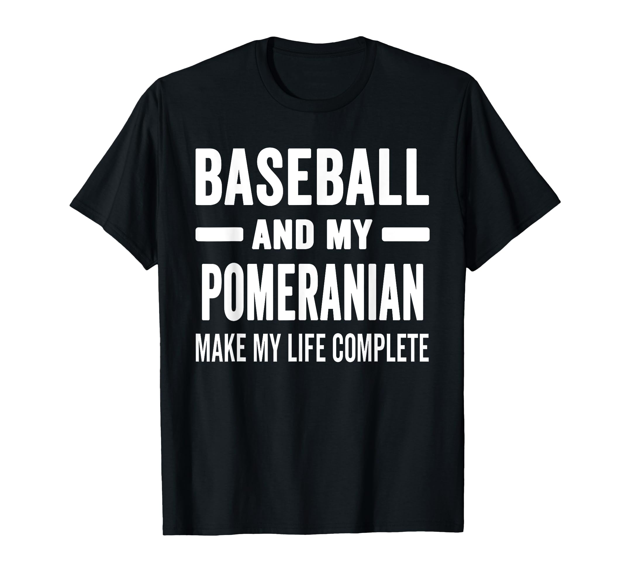 Baseball And My Pomeranian Mama Dog T-Shirt - Novelty Apparel for Adults - T-Shirt, Sweatshirt, Hoodie