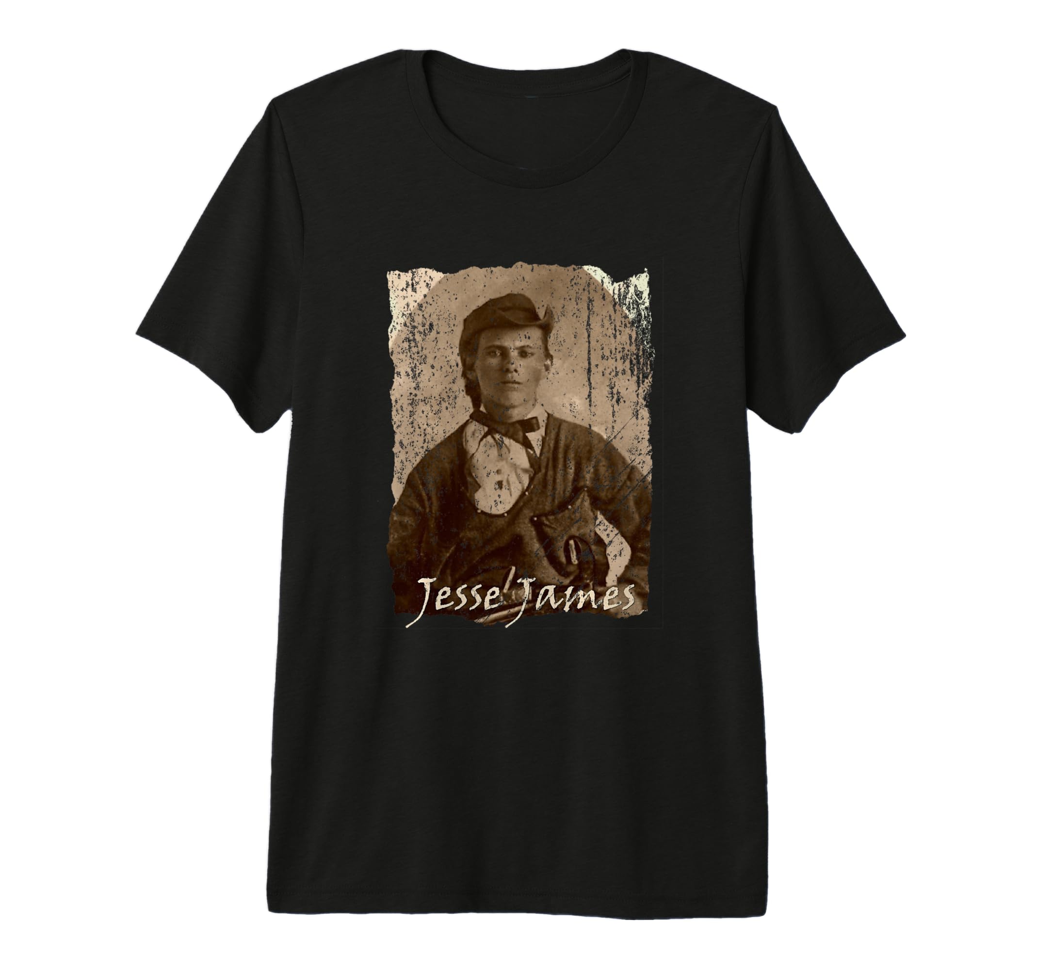 Outlaws Jesse Woodson James Tri Blend T-Shirt - Unique Graphic for Adults - T-Shirt, Sweatshirt, Hoodie