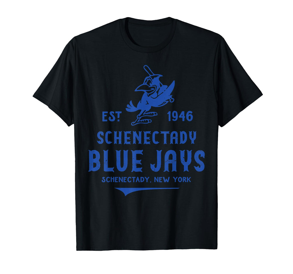 Schenectady Blue Jays New York Defunct T-Shirt - Custom Art Print Unisex - T-Shirt, Sweatshirt, Hoodie