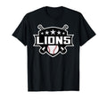 Lions Baseball Sports Game Day T-Shirt - Aesthetic Graphic for Adults - T-Shirt, Sweatshirt, Hoodie