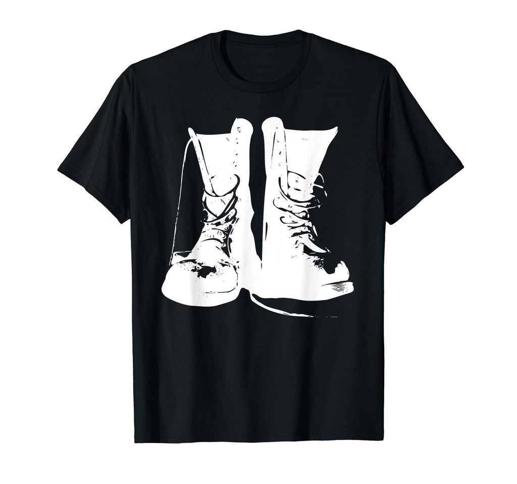 Grunge Rock Boots 90S Punk Rocker Band T-Shirt - Novelty Apparel Unisex - T-Shirt, Sweatshirt, Hoodie