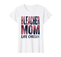 Bleacher Mom Life Chosen Baseball Mama T-Shirt - Trendy Graphic for Adults - T-Shirt, Sweatshirt, Hoodie