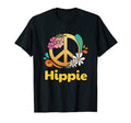 Hippie Costume Peace Flowers Love T-Shirt - Unique Graphic Unisex - T-Shirt, Sweatshirt, Hoodie