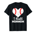 T Ball Mommom Heart Funny Ball Mom Mom T-Shirt - Unique Graphic Unisex - T-Shirt, Sweatshirt, Hoodie