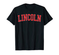 Lincoln Ne Varsity Red Text T-Shirt - Aesthetic Graphic Men Women - T-Shirt, Sweatshirt, Hoodie