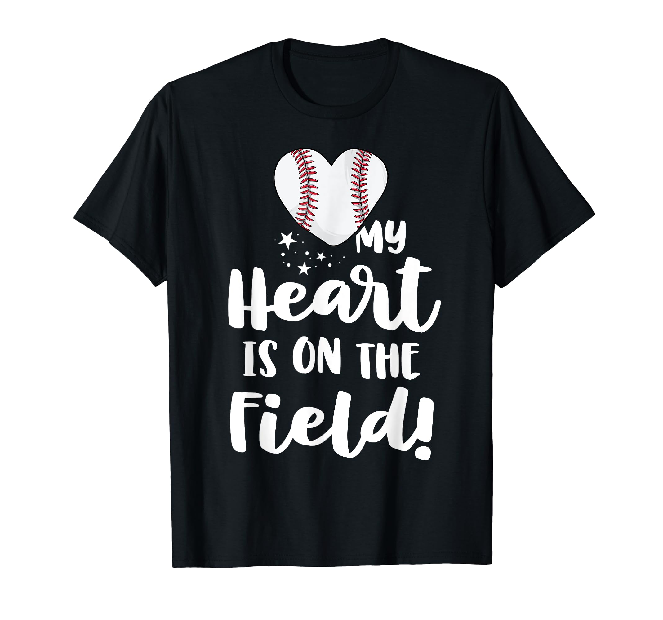 My Heart Is Field Baseball Mom Softball T-Shirt - Aesthetic Graphic Unisex - T-Shirt, Sweatshirt, Hoodie