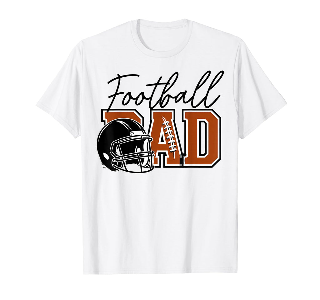 Football Dad Helmet Game Day T-Shirt - Fun Novelty Design for Adults - T-Shirt, Sweatshirt, Hoodie
