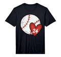 Womens Custom Baseball Mom Number T-Shirt - Casual Everyday Wear Men Women - T-Shirt, Sweatshirt, Hoodie