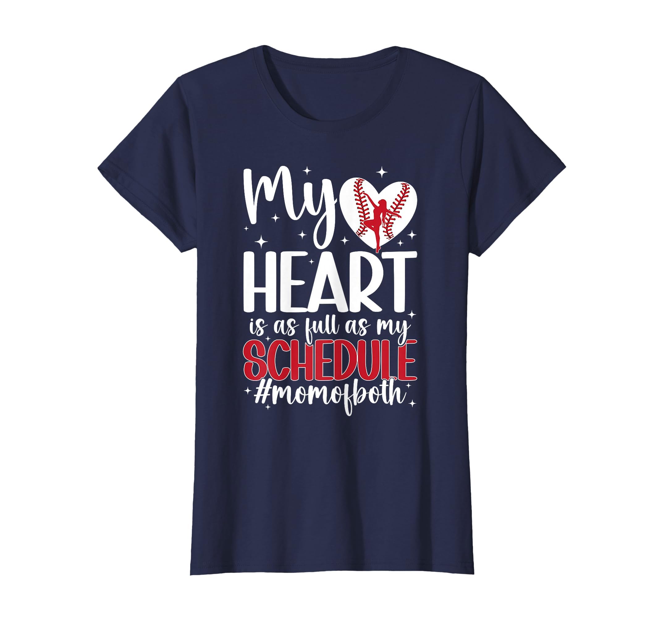 Mom Both Proud Dance And Baseball Mom T-Shirt - Unique Graphic Unisex - T-Shirt, Sweatshirt, Hoodie