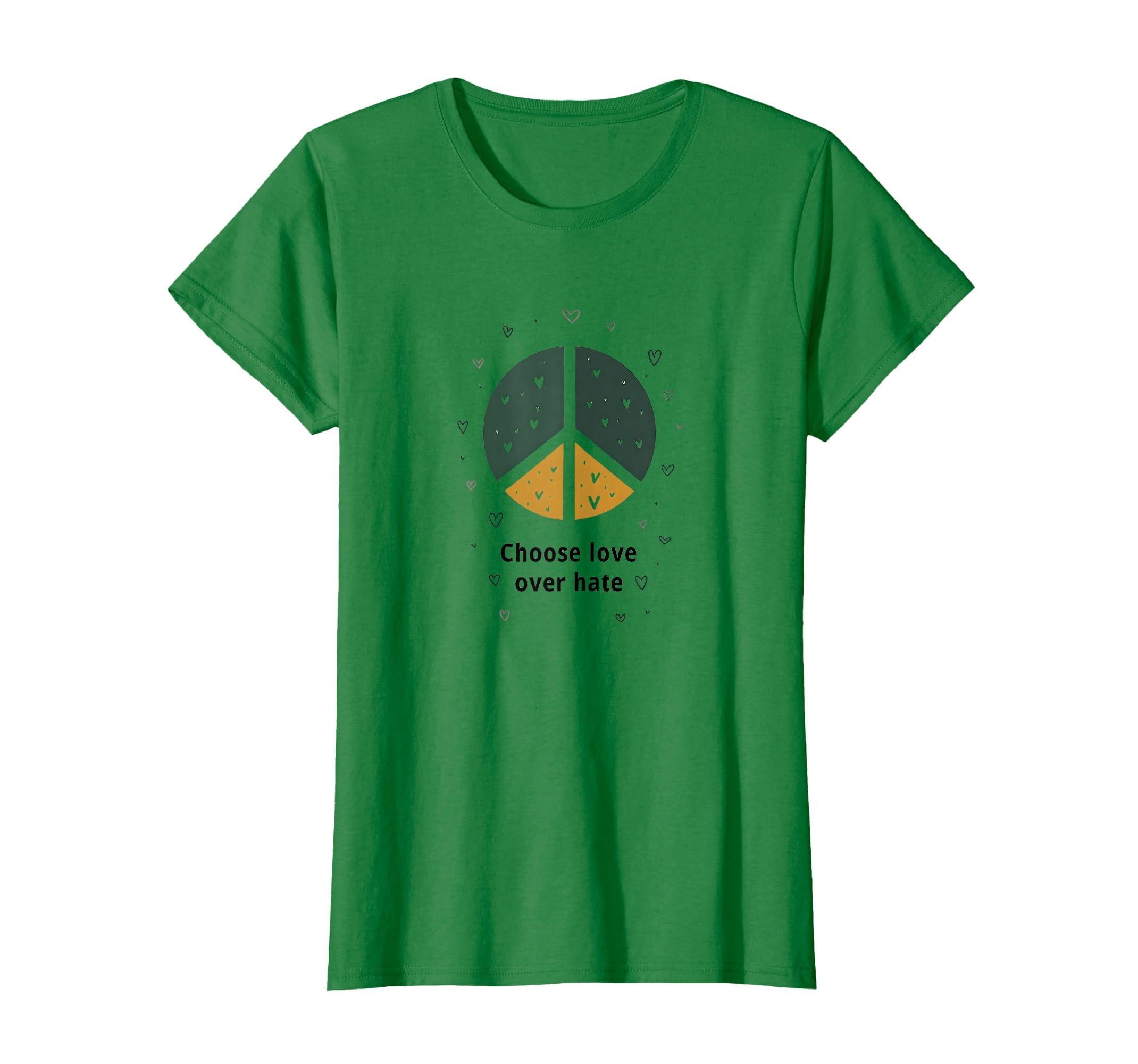 Choose Love Over Hate Peace Sign T-Shirt - Casual Everyday Wear for Adults - T-Shirt, Sweatshirt, Hoodie