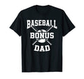 Mens Proud Baseball Bonus Dad T-Shirt - Custom Art Print for Adults - T-Shirt, Sweatshirt, Hoodie