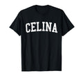 Celina Oh Distressed White Varsity T-Shirt - Casual Everyday Wear Unisex - T-Shirt, Sweatshirt, Hoodie