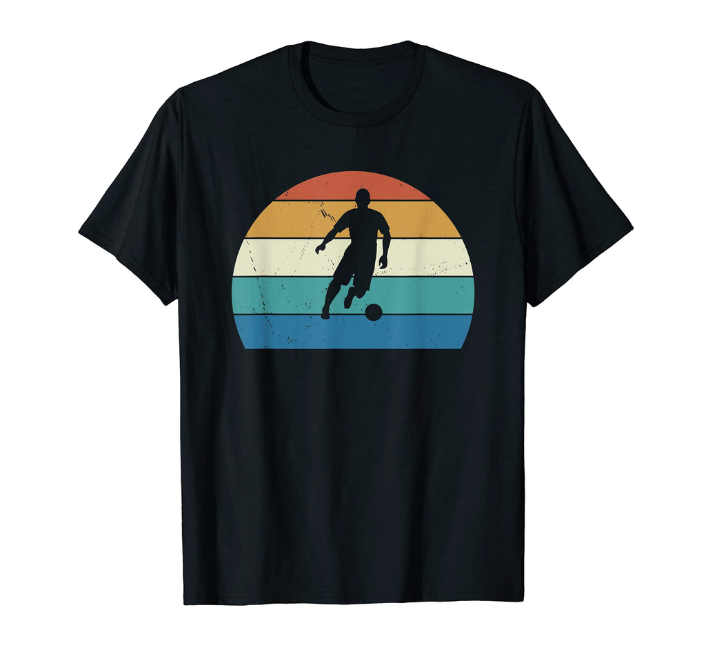 Soccer Player Sunset 70S T-Shirt - Minimalist Print for Adults - T-Shirt, Sweatshirt, Hoodie