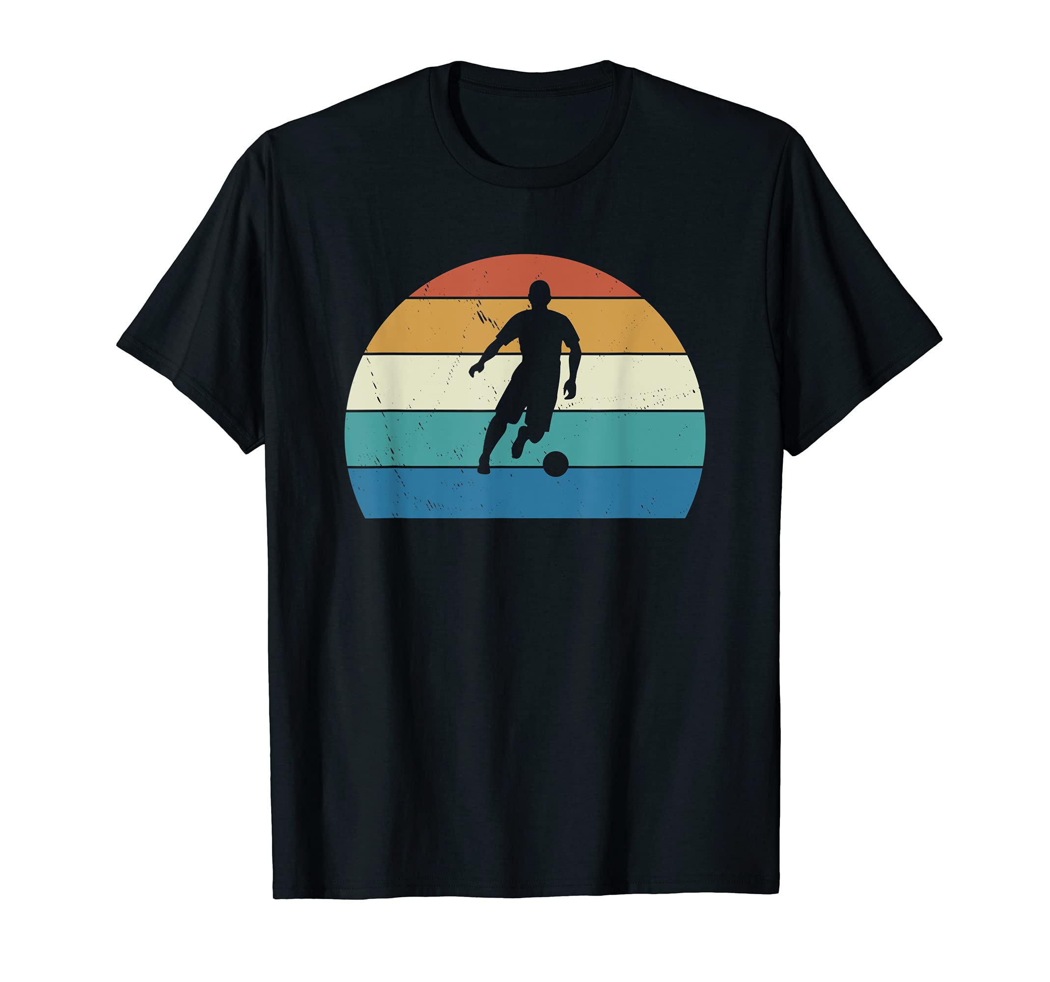 Soccer Player Sunset 70S T-Shirt - Minimalist Print for Adults - T-Shirt, Sweatshirt, Hoodie