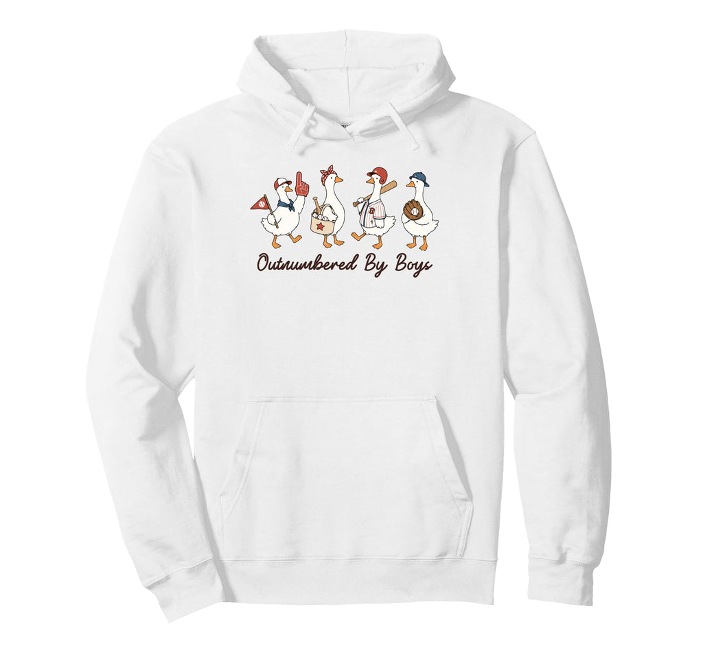 Baseball Mom Goose Game Day Hoodie - Fun Novelty Design Men Women - T-Shirt, Sweatshirt, Hoodie
