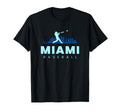 Miami Baseball Minimalist Baseball Lover T-Shirt - Trendy Graphic Unisex - T-Shirt, Sweatshirt, Hoodie