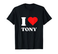 I Love Tony I Heart Tony Name Y2K T-Shirt - Streetwear Style Men Women - T-Shirt, Sweatshirt, Hoodie