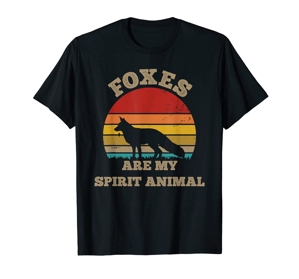 Foxes Are My Spirit Animal Sunset T-Shirt - Casual Everyday Wear Men Women - T-Shirt, Sweatshirt, Hoodie