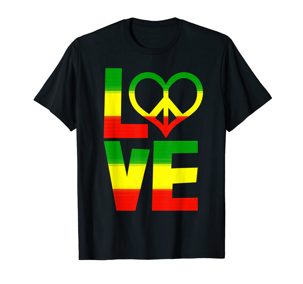Peace Love Green Yellow Funny Hand Peace T-Shirt - Novelty Apparel Unisex - T-Shirt, Sweatshirt, Hoodie