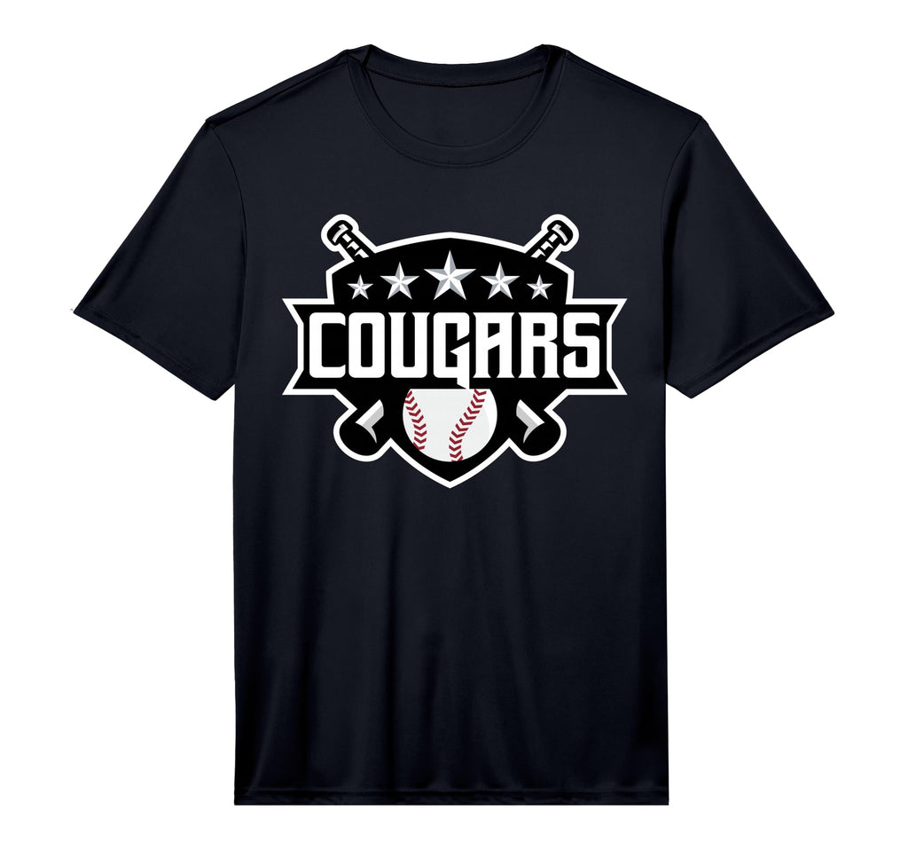 Cougars Baseball Sports Game Day T-Shirt - Custom Art Print Men Women - T-Shirt, Sweatshirt, Hoodie