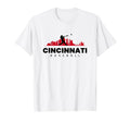 Cincinnati Baseball Minimalist T-Shirt - Unique Graphic for Adults - T-Shirt, Sweatshirt, Hoodie
