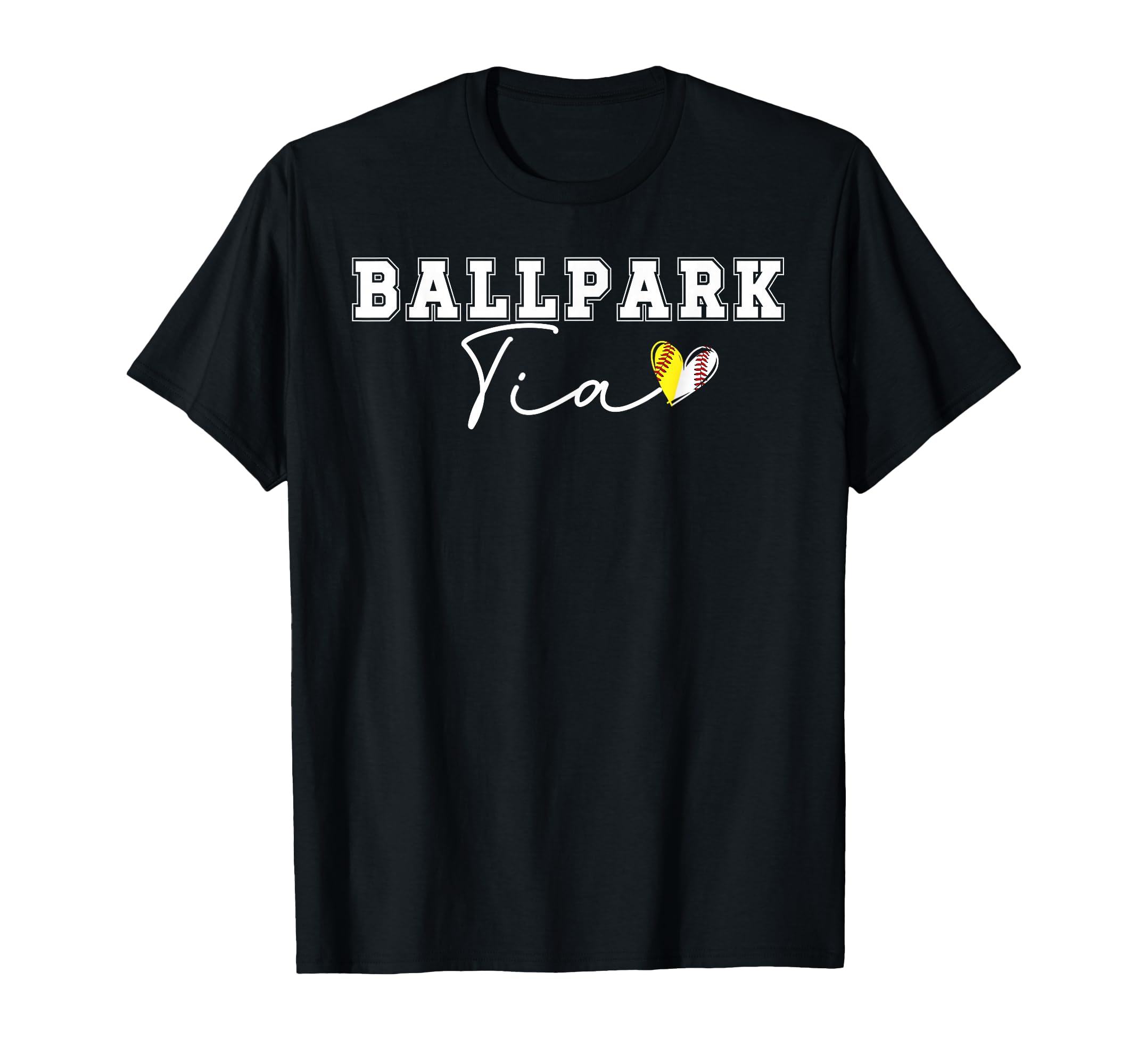 Ballpark Tia Aunt Softball Baseball Tia T-Shirt - Unique Graphic Men Women - T-Shirt, Sweatshirt, Hoodie