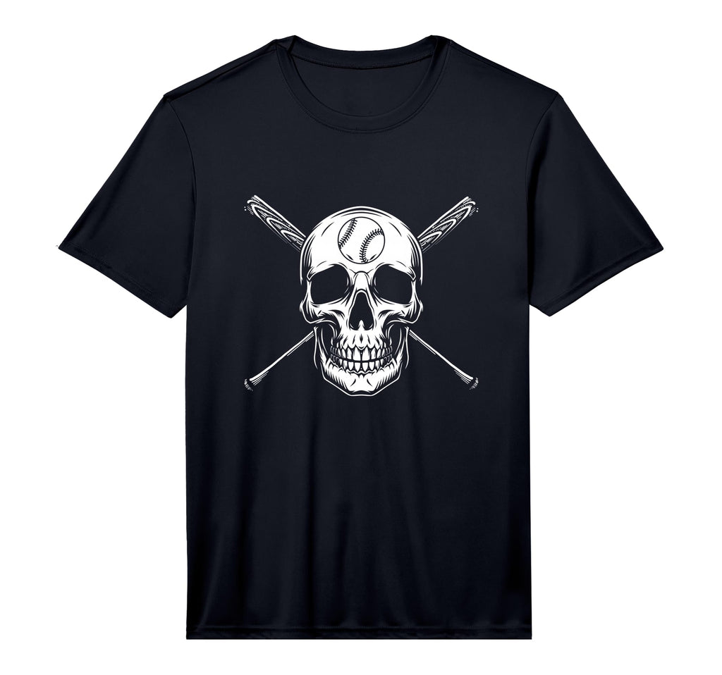 Mens Skull Skeleton Baseball T-Shirt - Aesthetic Graphic for Adults - T-Shirt, Sweatshirt, Hoodie
