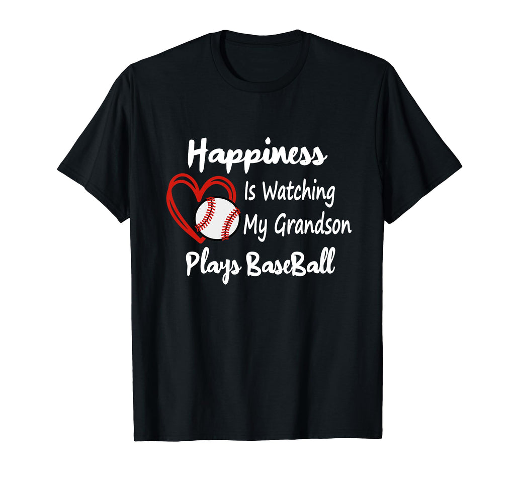 Happiness Is Watching My Grandson Play T-Shirt - Custom Art Print Unisex - T-Shirt, Sweatshirt, Hoodie