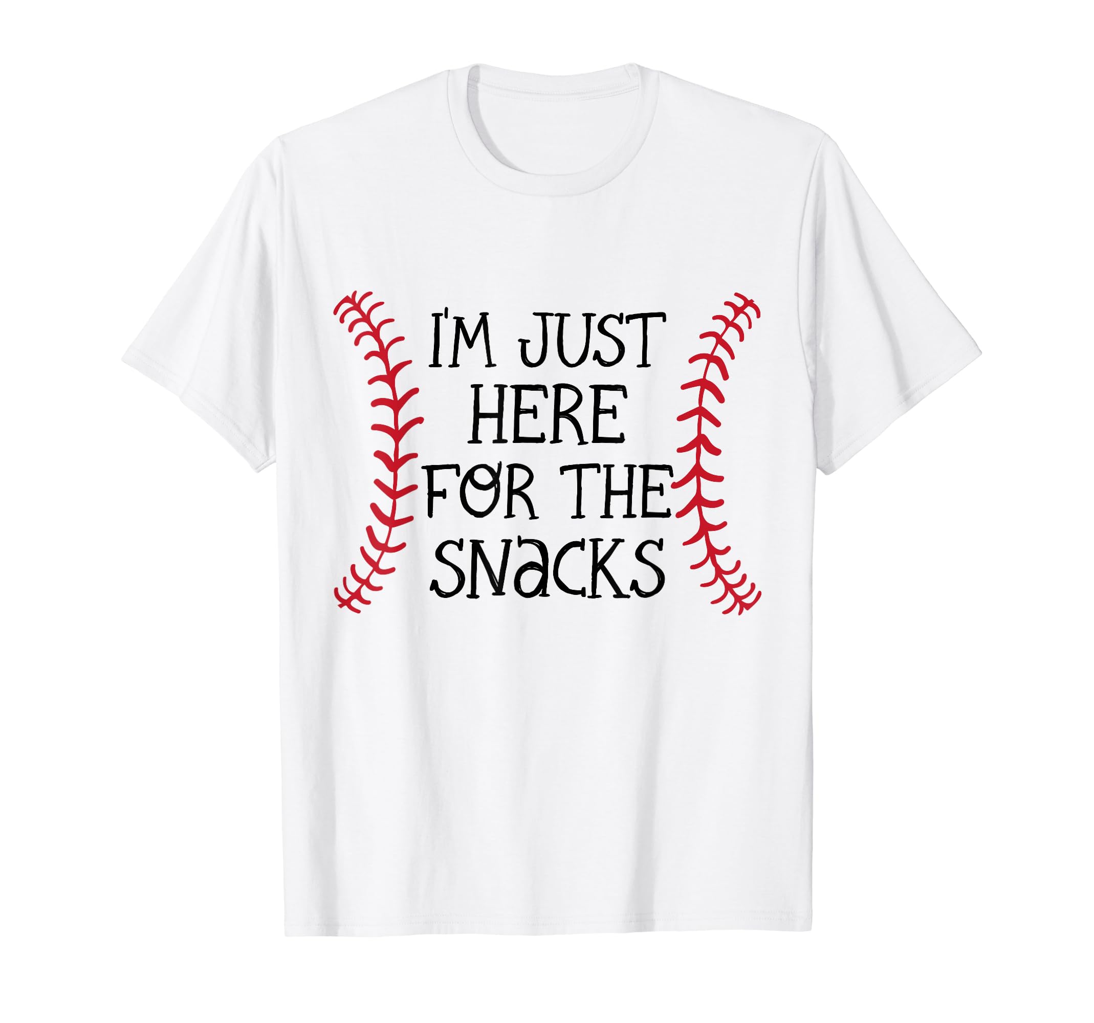 Im Just Here Snacks Baseball Sister T-Shirt - Aesthetic Graphic Men Women - T-Shirt, Sweatshirt, Hoodie