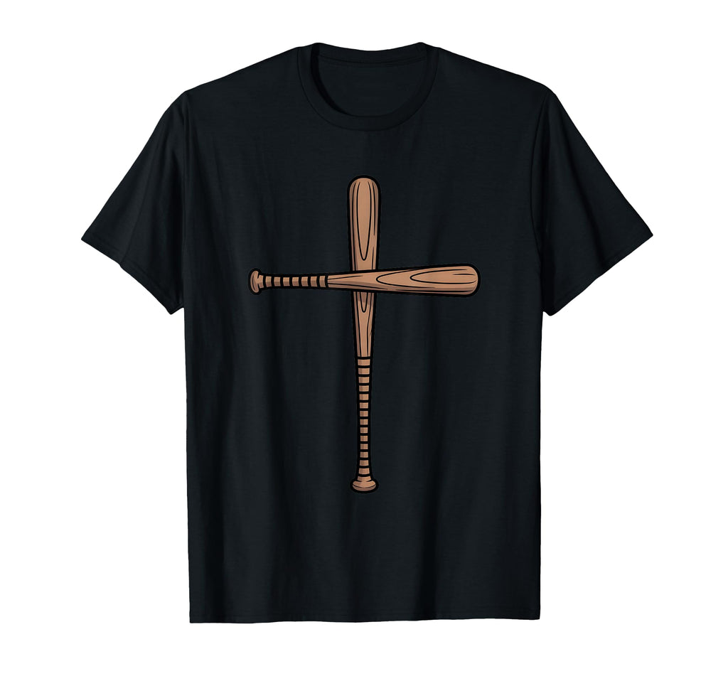 Cross Baseball Bats Christian Faith T-Shirt - Novelty Apparel Men Women - T-Shirt, Sweatshirt, Hoodie