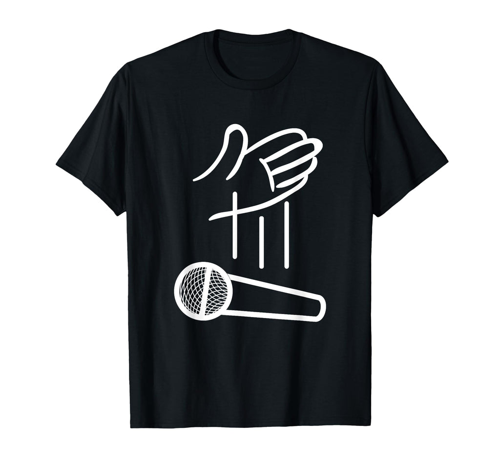 Mic Drop 90S Hip Hop Old School T-Shirt - Minimalist Print for Adults - T-Shirt, Sweatshirt, Hoodie