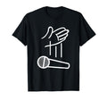 Mic Drop 90S Hip Hop Old School T-Shirt - Minimalist Print for Adults - T-Shirt, Sweatshirt, Hoodie