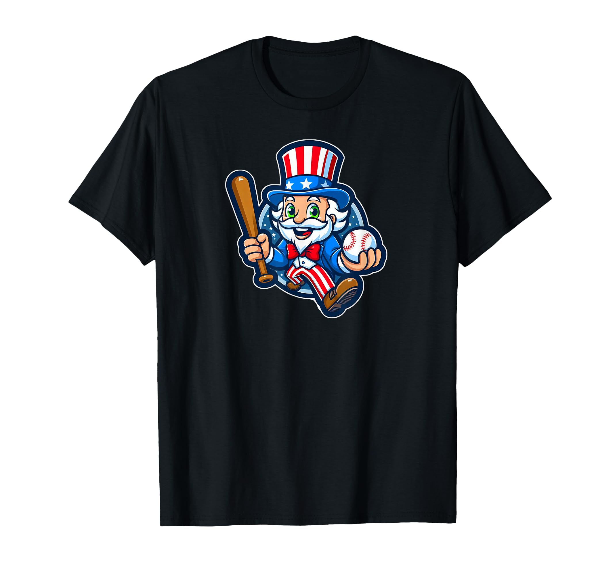 Uncle Sam Baseball 4Th July American T-Shirt - Aesthetic Graphic Unisex - T-Shirt, Sweatshirt, Hoodie