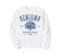 Newtown Pennsylvania Distressed Sweatshirt - Minimalist Print Unisex - T-Shirt, Sweatshirt, Hoodie