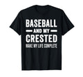 Baseball And My Crested Mama Dog T-Shirt - Custom Art Print Men Women - T-Shirt, Sweatshirt, Hoodie