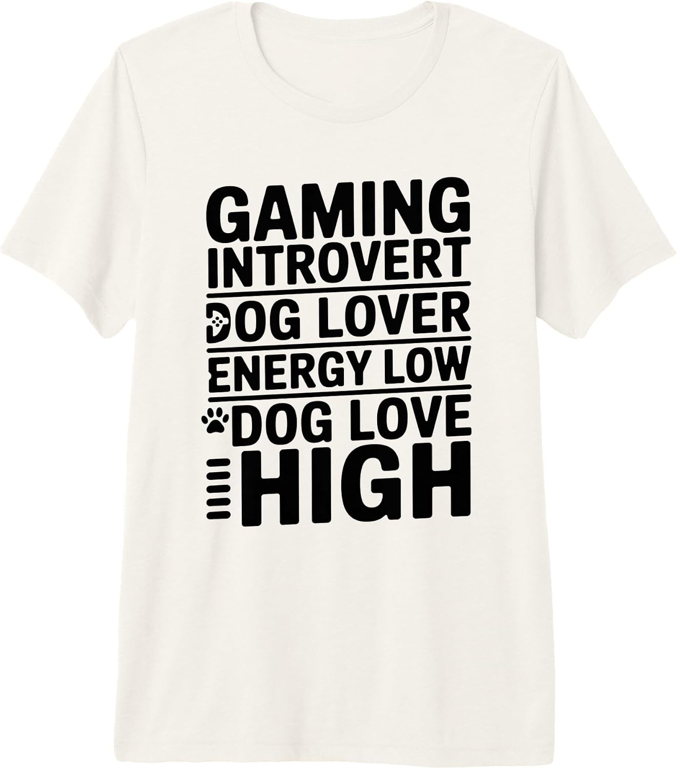 Introvert Gamer Dog Lover Funny Saying - Adult & Kids T-Shirts, Sweatshirts & Hoodies apparel design preview 1