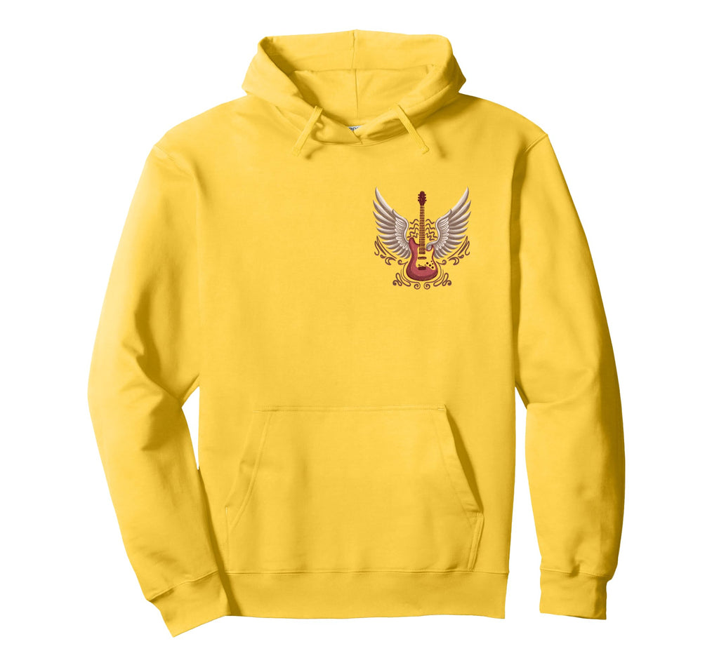 Rock Guitar Wings Music Country Band Hoodie - Streetwear Style Men Women - T-Shirt, Sweatshirt, Hoodie