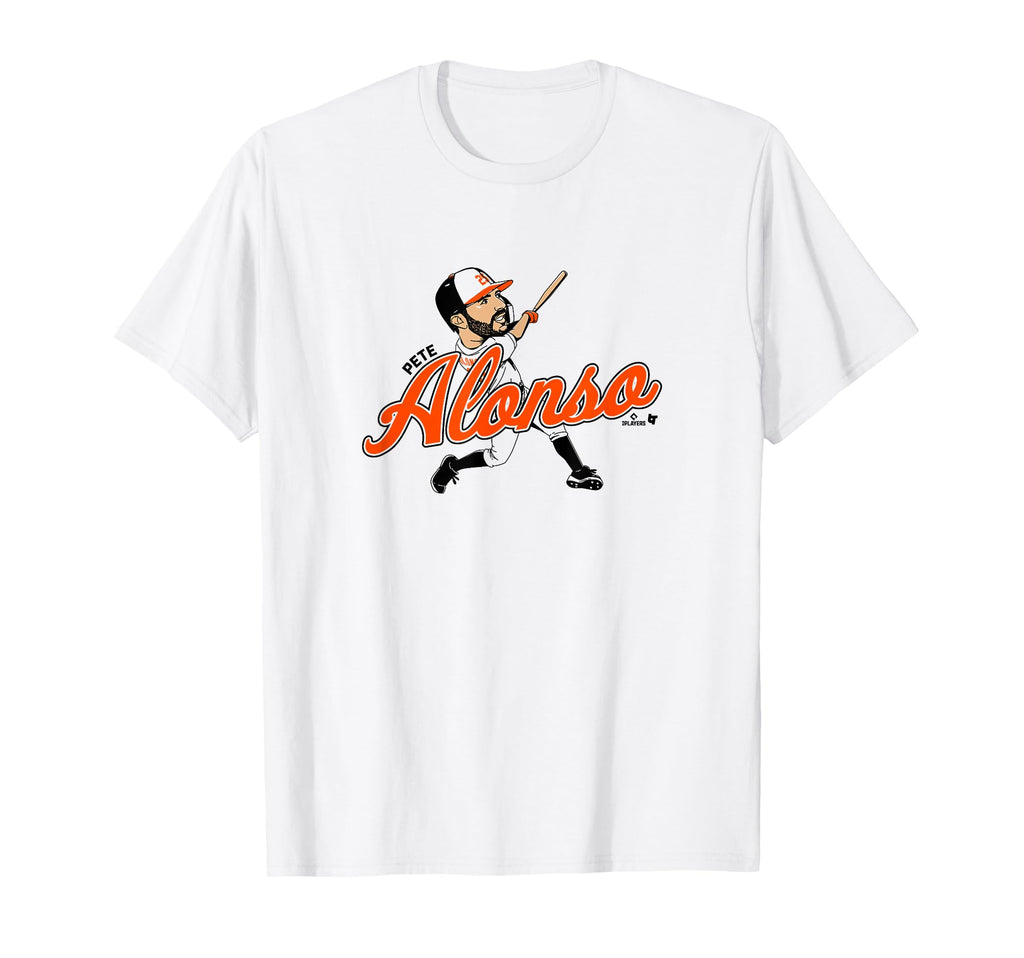 Pete Alonso Caricature Baltimore T-Shirt - Unique Graphic Men Women - T-Shirt, Sweatshirt, Hoodie