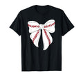 Baseball Coquette Bow Baseball Mom T-Shirt - Fun Novelty Design Men Women - T-Shirt, Sweatshirt, Hoodie