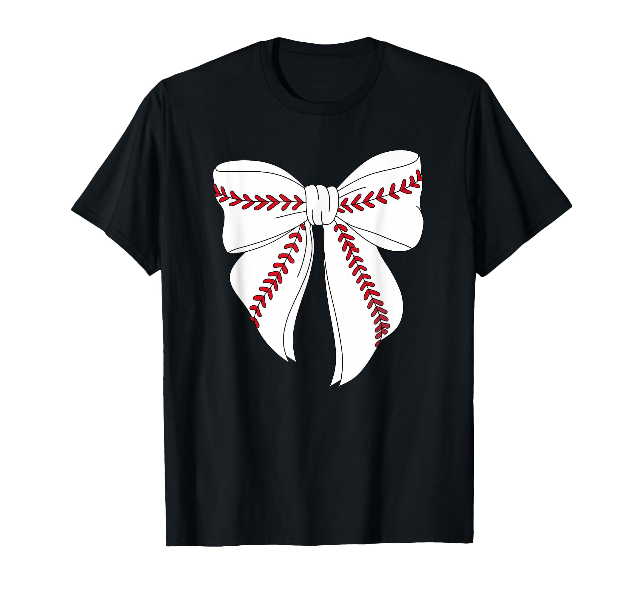 Baseball Coquette Bow Baseball Mom T-Shirt - Fun Novelty Design Men Women - T-Shirt, Sweatshirt, Hoodie