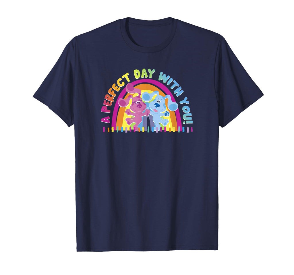 Blues Clues Blue And Magenta Day You T-Shirt - Minimalist Print Unisex - T-Shirt, Sweatshirt, Hoodie