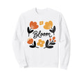 Minimalist Bloom Boho Abstract Sweatshirt - Custom Art Print for Adults - T-Shirt, Sweatshirt, Hoodie
