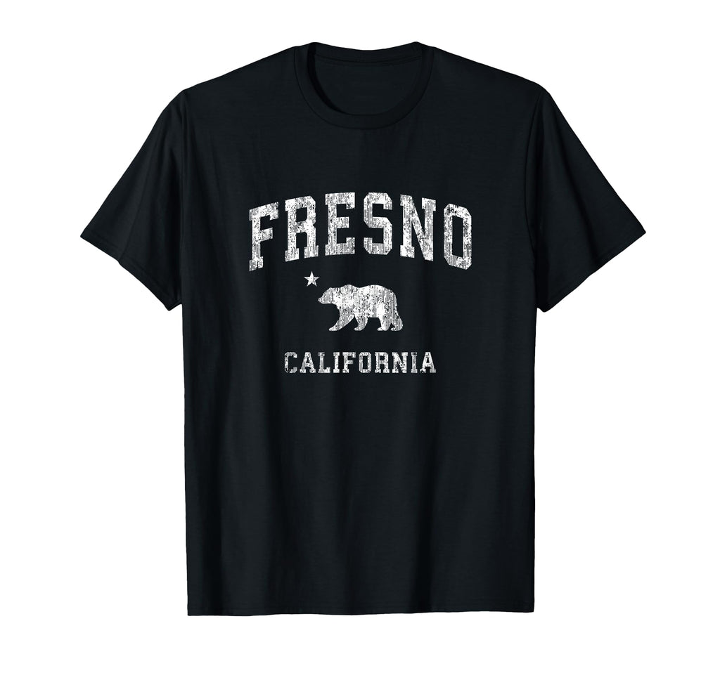 Fresno California Ca Distressed T-Shirt - Custom Art Print for Adults - T-Shirt, Sweatshirt, Hoodie