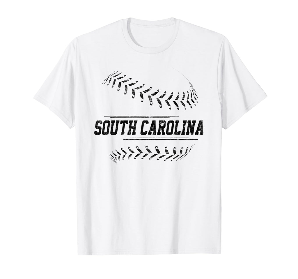 South Carolina Baseball State T-Shirt - Casual Everyday Wear Men Women - T-Shirt, Sweatshirt, Hoodie