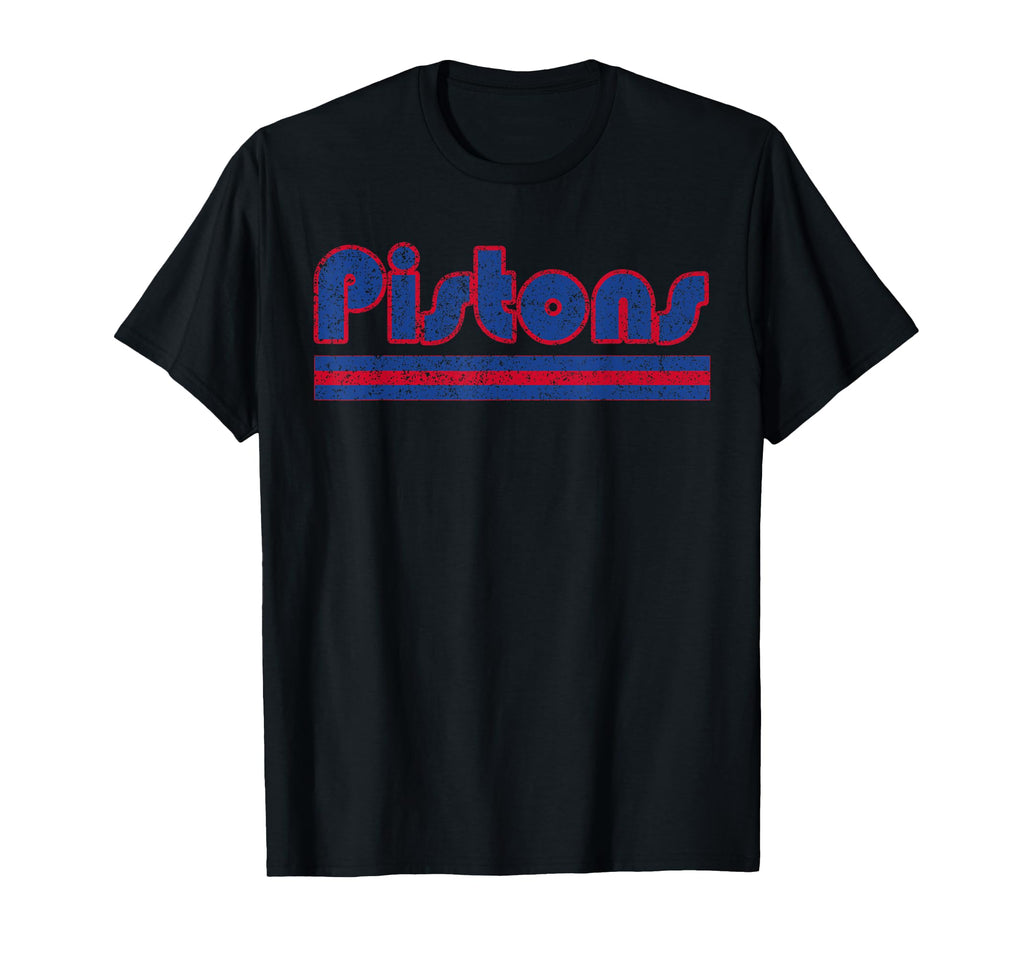 Pistons Name 3 Stripes T-Shirt - Casual Everyday Wear for Adults - T-Shirt, Sweatshirt, Hoodie