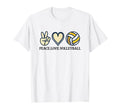 Peace Love Volleyball T-Shirt - Graphic Print Men Women - T-Shirt, Sweatshirt, Hoodie