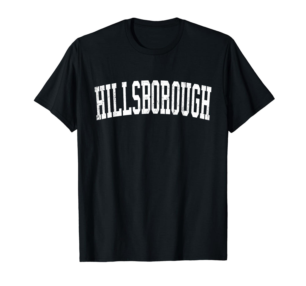 Hillsborough Ca Distressed White T-Shirt - Casual Everyday Wear Men Women - T-Shirt, Sweatshirt, Hoodie