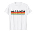 Washington Dc 80S Stripes T-Shirt - Unique Graphic Men Women - T-Shirt, Sweatshirt, Hoodie