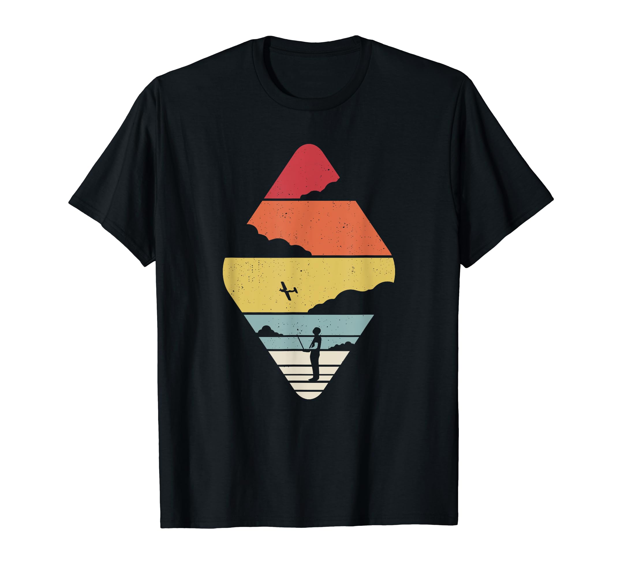 Model Flight Sunset Model Airplane T-Shirt - Fun Novelty Design Men Women - T-Shirt, Sweatshirt, Hoodie