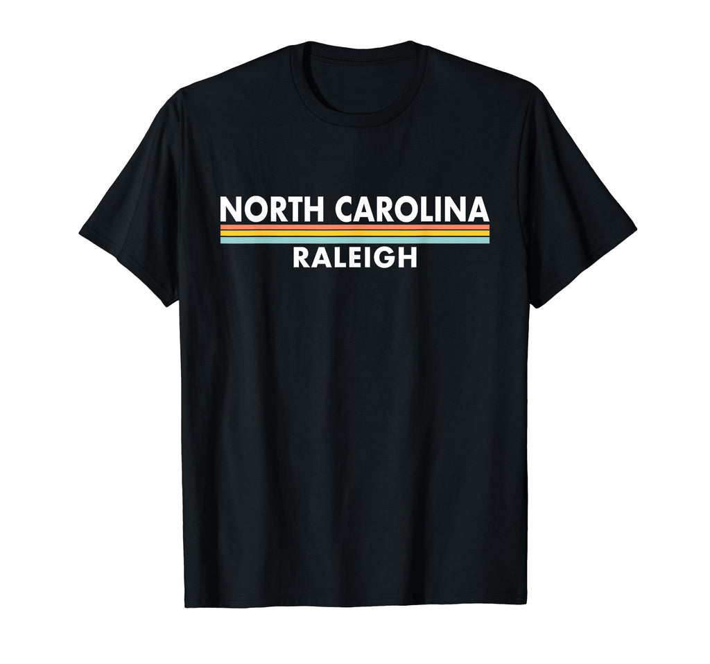 North Carolina Raleigh Stripes T-Shirt - Novelty Apparel for Adults - T-Shirt, Sweatshirt, Hoodie